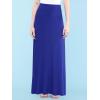 imageLock and Love Womens Casual High Waist SolidTie Dye Fold Over Flowy Long Maxi SkirtWb670royalbrite