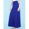 imageLock and Love Womens Casual High Waist SolidTie Dye Fold Over Flowy Long Maxi SkirtWb670royalbrite