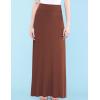 imageLock and Love Womens Casual High Waist SolidTie Dye Fold Over Flowy Long Maxi SkirtWb670rust