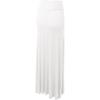 imageLock and Love Womens Casual High Waist SolidTie Dye Fold Over Flowy Long Maxi SkirtWb670white