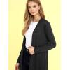 imageLock and Love Womens Casual Long Open Front Drape Lightweight Duster High Low Hem Maxi Long Sleeve CardiganWsk2291charcoal