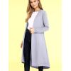 imageLock and Love Womens Casual Long Open Front Drape Lightweight Duster High Low Hem Maxi Long Sleeve CardiganWsk2291grey