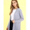 imageLock and Love Womens Casual Long Open Front Drape Lightweight Duster High Low Hem Maxi Long Sleeve CardiganWsk2291grey