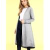 imageLock and Love Womens Casual Long Open Front Drape Lightweight Duster High Low Hem Maxi Long Sleeve CardiganWsk2291heathergrey