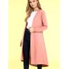imageLock and Love Womens Casual Long Open Front Drape Lightweight Duster High Low Hem Maxi Long Sleeve CardiganWsk2291indianpink