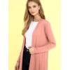 imageLock and Love Womens Casual Long Open Front Drape Lightweight Duster High Low Hem Maxi Long Sleeve CardiganWsk2291indianpink