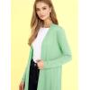 imageLock and Love Womens Casual Long Open Front Drape Lightweight Duster High Low Hem Maxi Long Sleeve CardiganWsk2291mint