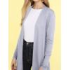 imageLock and Love Womens Casual Long Open Front Drape Lightweight Duster High Low Hem Maxi Long Sleeve CardiganWsk2294grey