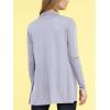 imageLock and Love Womens Casual Long Open Front Drape Lightweight Duster High Low Hem Maxi Long Sleeve CardiganWsk2294grey