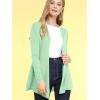 imageLock and Love Womens Casual Long Open Front Drape Lightweight Duster High Low Hem Maxi Long Sleeve CardiganWsk2294mint