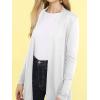 imageLock and Love Womens Casual Long Open Front Drape Lightweight Duster High Low Hem Maxi Long Sleeve CardiganWsk2294white