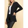 imageLock and Love Womens Casual Long Open Front Drape Lightweight Duster High Low Hem Maxi Long Sleeve CardiganWsk2388black