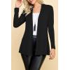 imageLock and Love Womens Casual Long Open Front Drape Lightweight Duster High Low Hem Maxi Long Sleeve CardiganWsk2388black