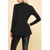 imageLock and Love Womens Casual Long Open Front Drape Lightweight Duster High Low Hem Maxi Long Sleeve CardiganWsk2388black