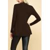 imageLock and Love Womens Casual Long Open Front Drape Lightweight Duster High Low Hem Maxi Long Sleeve CardiganWsk2388brown
