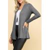 imageLock and Love Womens Casual Long Open Front Drape Lightweight Duster High Low Hem Maxi Long Sleeve CardiganWsk2388hdg