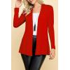 imageLock and Love Womens Casual Long Open Front Drape Lightweight Duster High Low Hem Maxi Long Sleeve CardiganWsk2388red