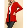 imageLock and Love Womens Casual Long Open Front Drape Lightweight Duster High Low Hem Maxi Long Sleeve CardiganWsk2388red