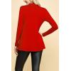 imageLock and Love Womens Casual Long Open Front Drape Lightweight Duster High Low Hem Maxi Long Sleeve CardiganWsk2388red