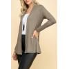 imageLock and Love Womens Casual Long Open Front Drape Lightweight Duster High Low Hem Maxi Long Sleeve CardiganWsk2388taupe