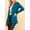 imageLock and Love Womens Casual Long Open Front Drape Lightweight Duster High Low Hem Maxi Long Sleeve CardiganWsk2388teal