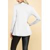 imageLock and Love Womens Casual Long Open Front Drape Lightweight Duster High Low Hem Maxi Long Sleeve CardiganWsk2388white