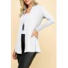 imageLock and Love Womens Casual Long Open Front Drape Lightweight Duster High Low Hem Maxi Long Sleeve CardiganWsk2388white