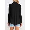 imageLock and Love Womens Drape Front Open Cardigan Long Sleeve Irregular Hem S5XL Plus SizeWsk2105black