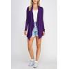 imageLock and Love Womens Drape Front Open Cardigan Long Sleeve Irregular Hem S5XL Plus SizeWsk2105darkpurple