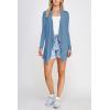 imageLock and Love Womens Drape Front Open Cardigan Long Sleeve Irregular Hem S5XL Plus SizeWsk2105denim