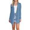 imageLock and Love Womens Drape Front Open Cardigan Long Sleeve Irregular Hem S5XL Plus SizeWsk2105denim