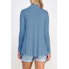 imageLock and Love Womens Drape Front Open Cardigan Long Sleeve Irregular Hem S5XL Plus SizeWsk2105denim