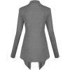 imageLock and Love Womens Drape Front Open Cardigan Long Sleeve Irregular Hem S5XL Plus SizeWsk2105hdg