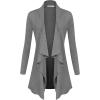 imageLock and Love Womens Drape Front Open Cardigan Long Sleeve Irregular Hem S5XL Plus SizeWsk2105hdg