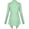 imageLock and Love Womens Drape Front Open Cardigan Long Sleeve Irregular Hem S5XL Plus SizeWsk2105mint