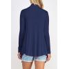 imageLock and Love Womens Drape Front Open Cardigan Long Sleeve Irregular Hem S5XL Plus SizeWsk2105navy