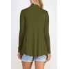 imageLock and Love Womens Drape Front Open Cardigan Long Sleeve Irregular Hem S5XL Plus SizeWsk2105olive