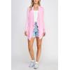 imageLock and Love Womens Drape Front Open Cardigan Long Sleeve Irregular Hem S5XL Plus SizeWsk2105pink