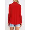 imageLock and Love Womens Drape Front Open Cardigan Long Sleeve Irregular Hem S5XL Plus SizeWsk2105red