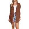 imageLock and Love Womens Drape Front Open Cardigan Long Sleeve Irregular Hem S5XL Plus SizeWsk2105rust