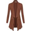 imageLock and Love Womens Drape Front Open Cardigan Long Sleeve Irregular Hem S5XL Plus SizeWsk2105rust
