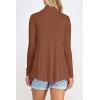 imageLock and Love Womens Drape Front Open Cardigan Long Sleeve Irregular Hem S5XL Plus SizeWsk2105rust