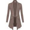 imageLock and Love Womens Drape Front Open Cardigan Long Sleeve Irregular Hem S5XL Plus SizeWsk2105taupe