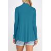 imageLock and Love Womens Drape Front Open Cardigan Long Sleeve Irregular Hem S5XL Plus SizeWsk2105teal