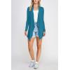 imageLock and Love Womens Drape Front Open Cardigan Long Sleeve Irregular Hem S5XL Plus SizeWsk2105teal