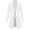 imageLock and Love Womens Drape Front Open Cardigan Long Sleeve Irregular Hem S5XL Plus SizeWsk2105white