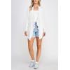 imageLock and Love Womens Drape Front Open Cardigan Long Sleeve Irregular Hem S5XL Plus SizeWsk2105white