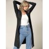 imageLock and Love Womens Long Cardigan  Fall Casual Draped Open Front Lightweight Duster with Long SleevesWsk1048black