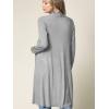 imageLock and Love Womens Long Cardigan  Fall Casual Draped Open Front Lightweight Duster with Long SleevesWsk1048heathergrey