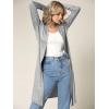 imageLock and Love Womens Long Cardigan  Fall Casual Draped Open Front Lightweight Duster with Long SleevesWsk1048heathergrey